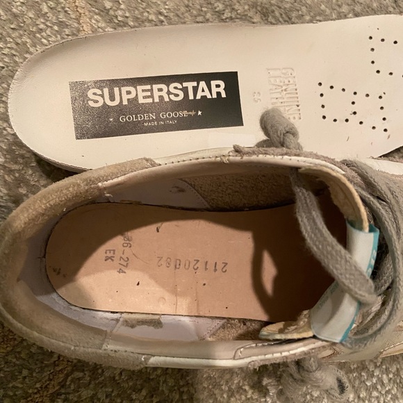 Golden Goose Superstar Sneakers in white python and ice star. Size 36 - Picture 9 of 9
